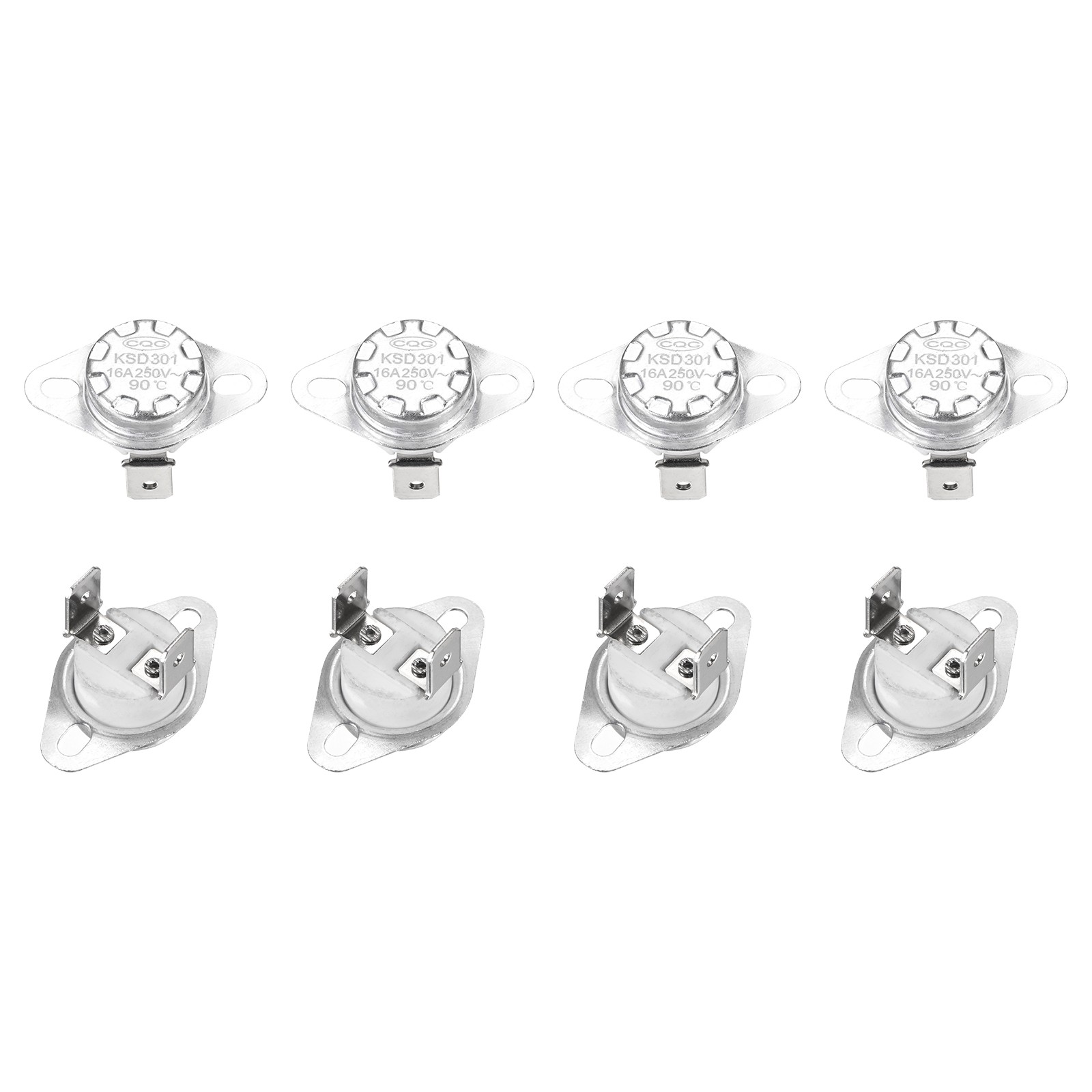 KSD301 Thermostat 90°C/194°F 16A N.C Adjust Snap Disc Temperature Switch 8 Pcs