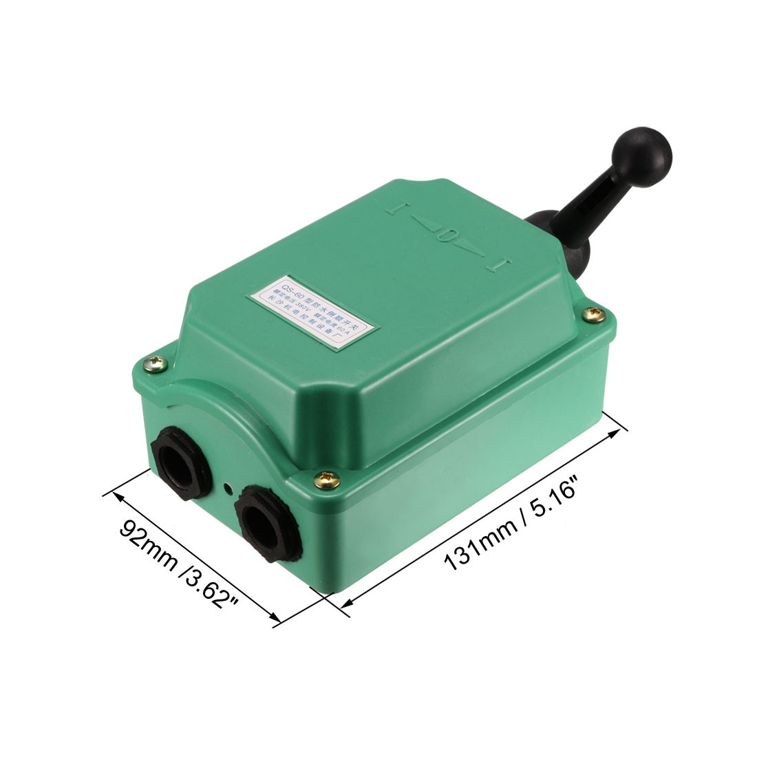 Drum Switch QS-60 3 Position Forward/Off/Reverse Motor Control Plastic Shell 60A