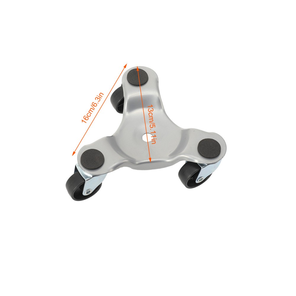 Furniture Moving Dolly Set 3 Wheel Iron Tri Dolly Triangle Swivel Caster Wheel