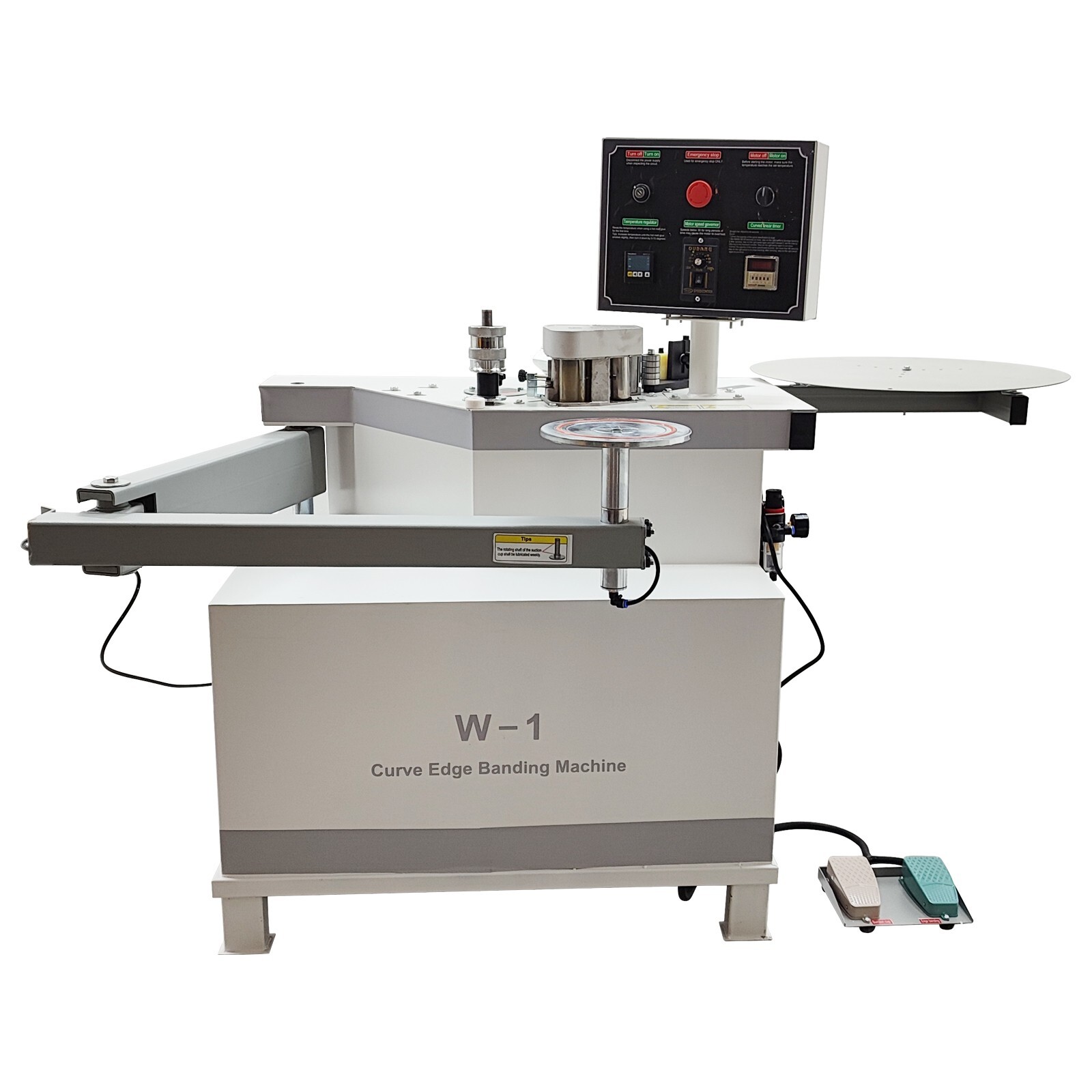 RockerArm/Foldable Arm Edge Banding Machine for Curved and Straight Edge Banding