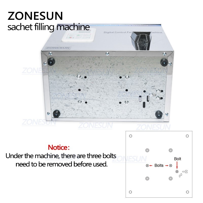 ZONESUN 1-200G Particle Tea Candy Nut Food Tea Granule Packing Filling Machine