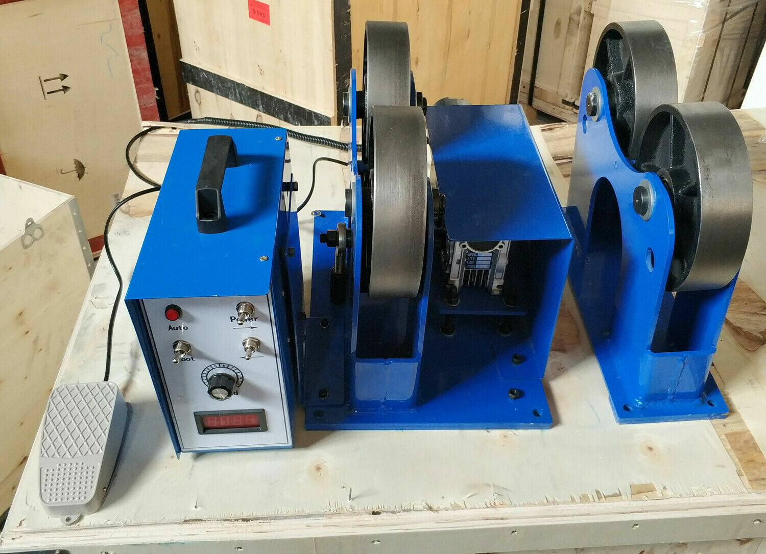 110V Turning Roll Linkage Roller,2200LB,50-600mm Welding Turning Roll Positioner