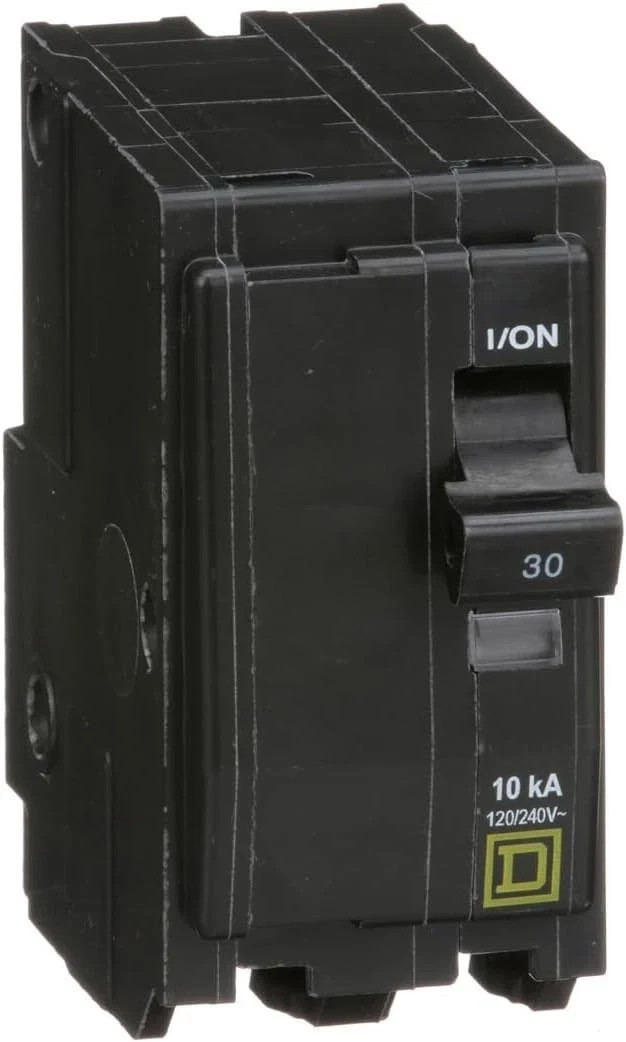 Square D by Qwik Open 30 Amp Mini Circuit Breaker, 2 Pole, 120/240V AC, 10kA …