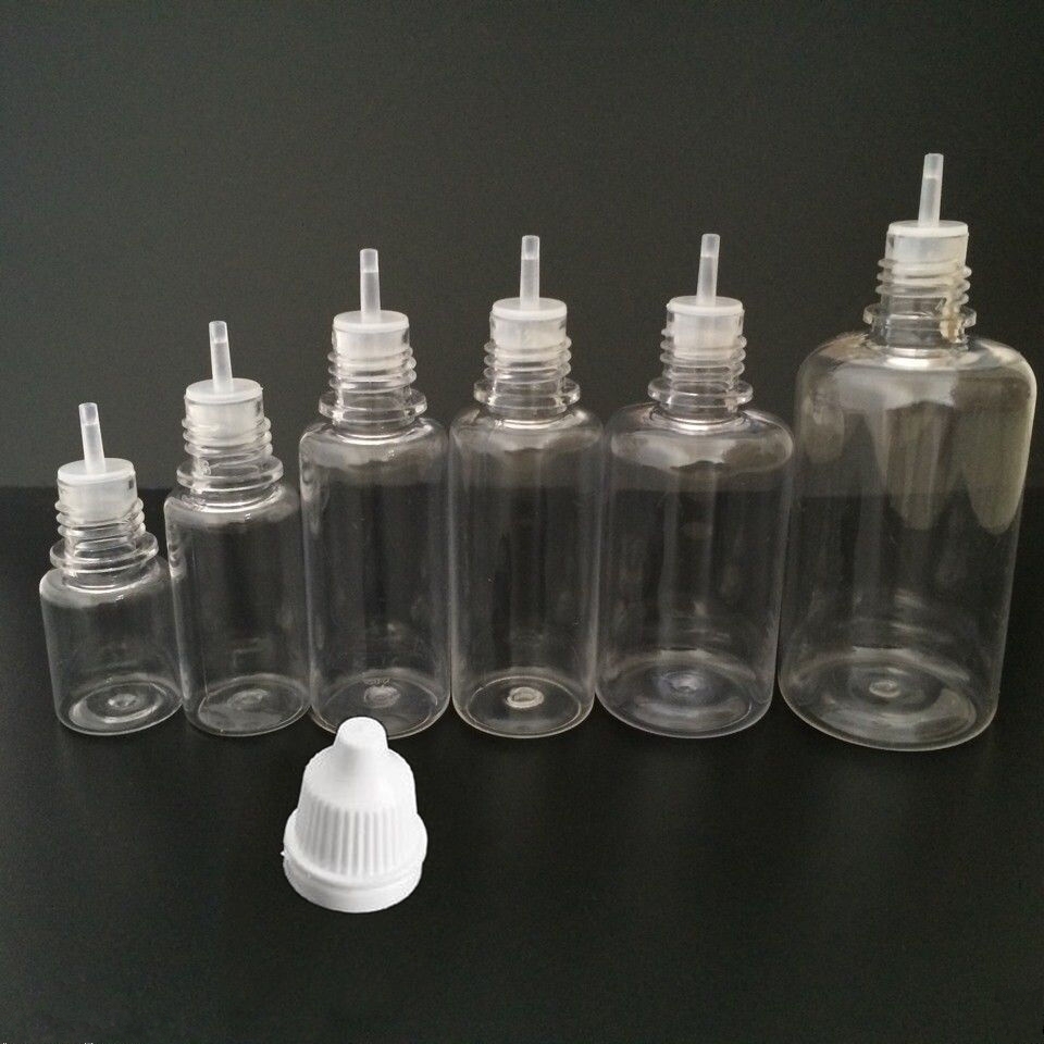 5-50ml 50Pcs Empty Plastic Dropper Bottle Eye Liquid Childproof Cap PET M2943 QL