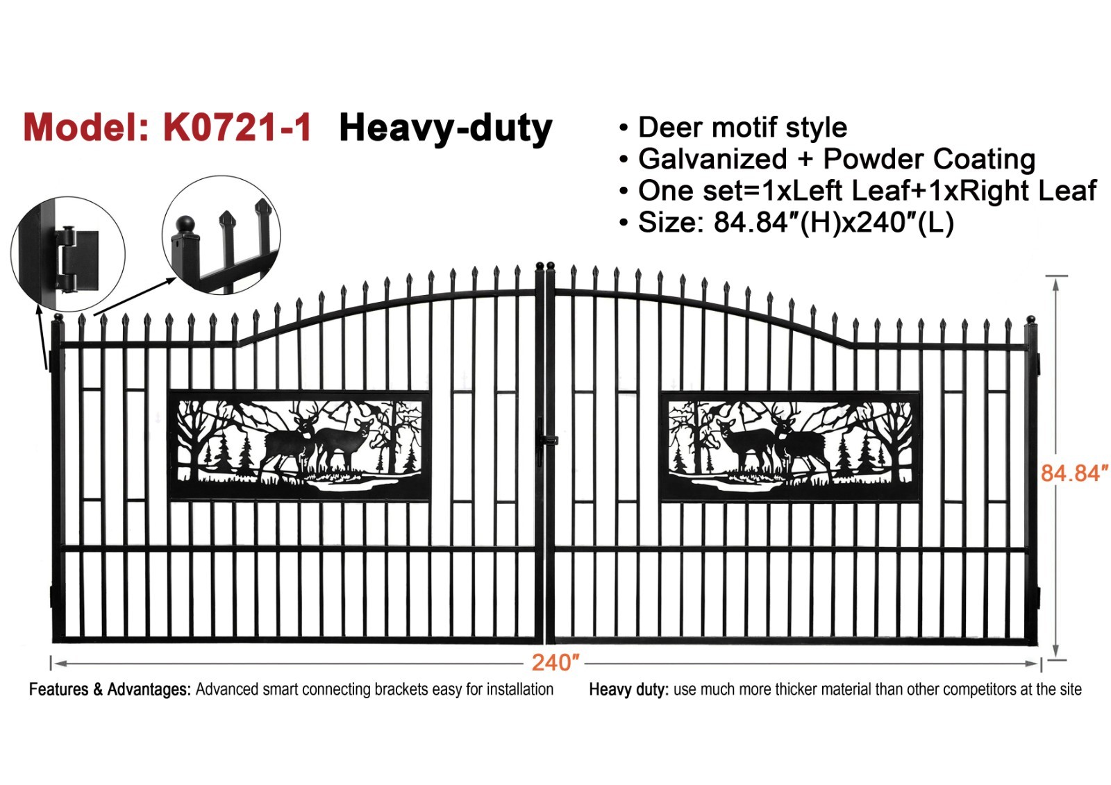 45T Wood Processor Log Splitter Skid Steer Attachment Firewood Processor