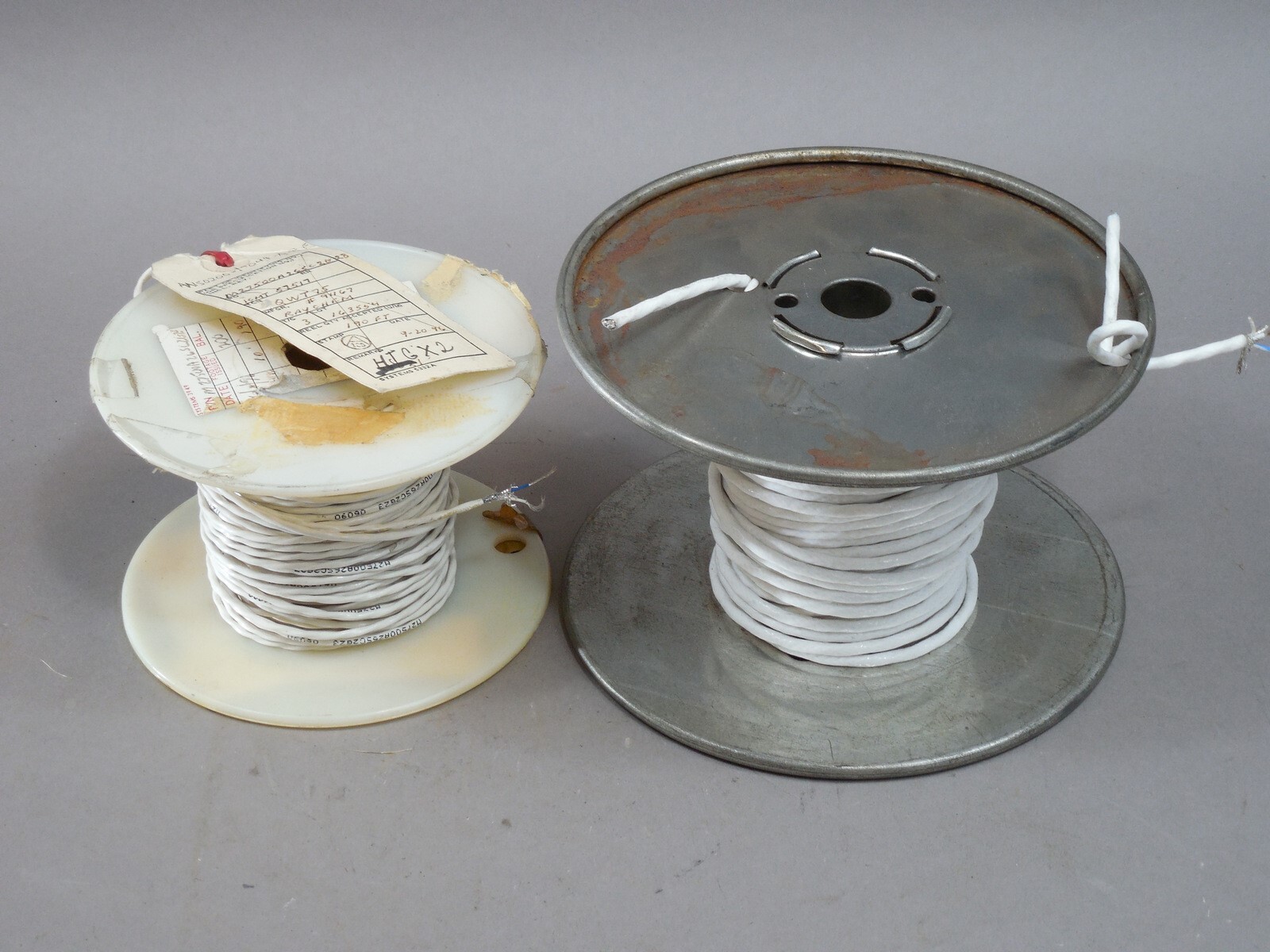 LOT of 2 Spools 50+ Feet Coated Shielded 22-3 26-2 ETFE Shielded Cable