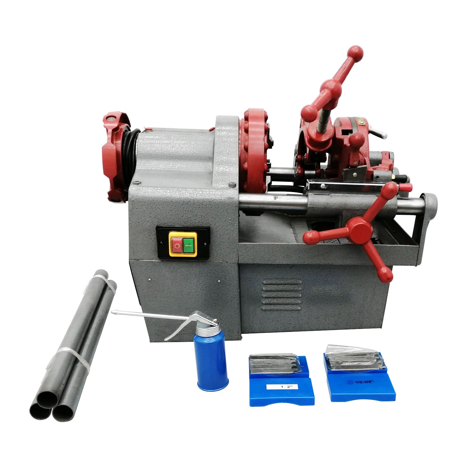 1/2″-2″ Pipe Threading Machine 110V 750W Electric Threader 3in1 Multifunctional