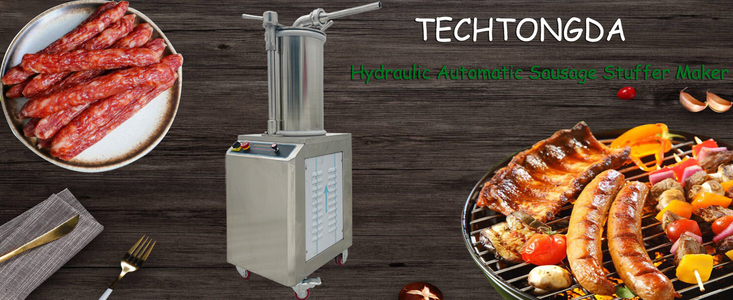 Hydraulic 26L Automatic Sausage Stuffer Maker 110V Sausage Filling Machine