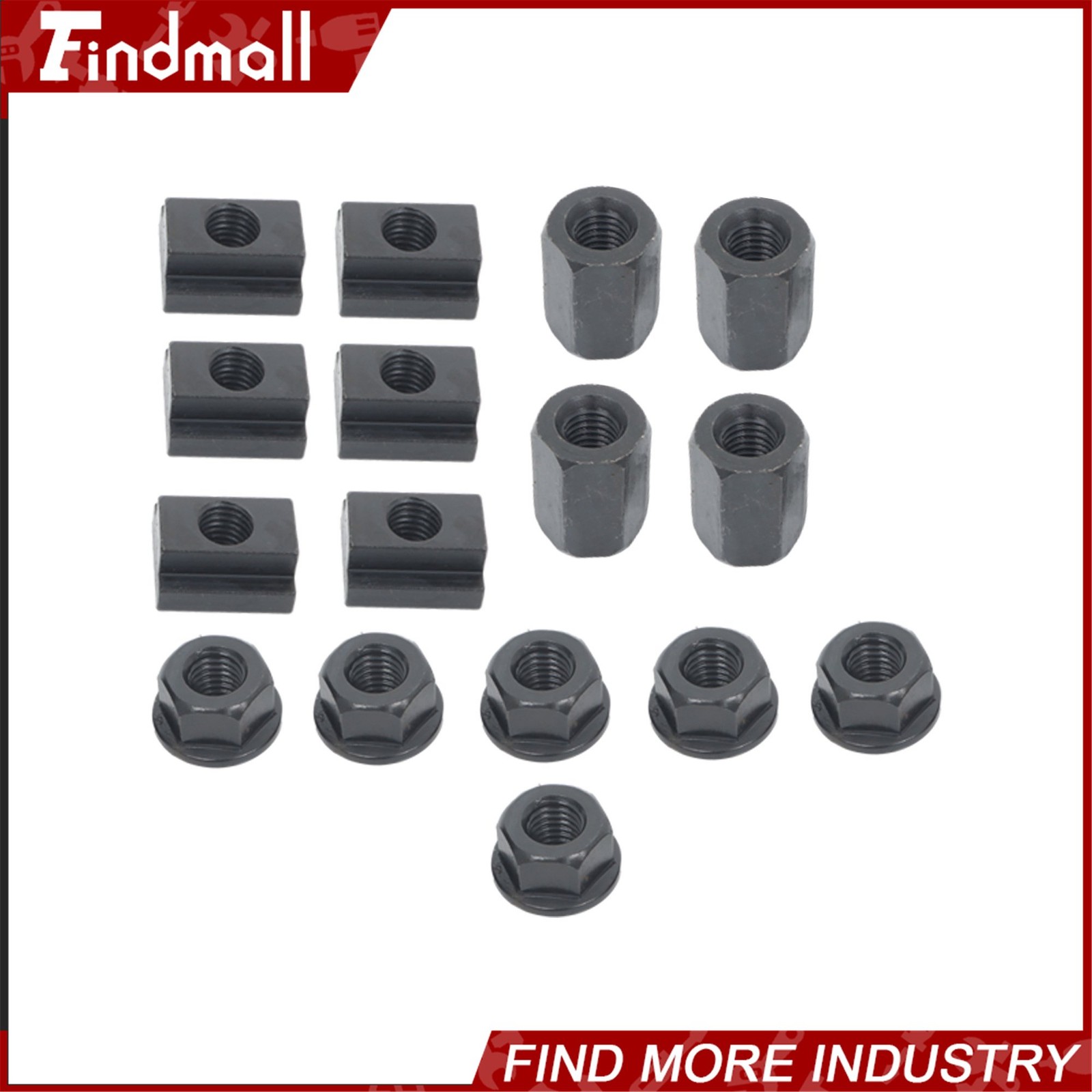 Findmall 5/8 Inch T-Slot Clamping Set 60pcs 1/2″-13 UNC Thread Industrial Grade