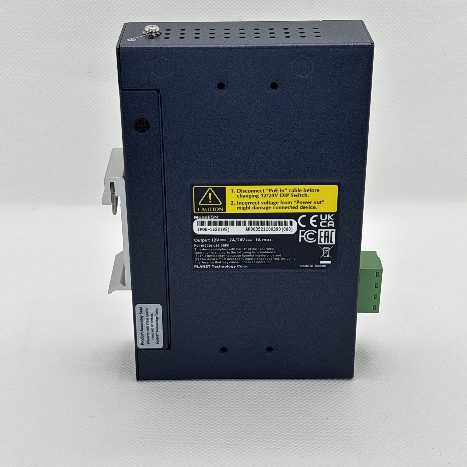 PLANET IPOE-162S / IPOE162S IP30 Industrial 802.3at Gigabit High Power Splitter