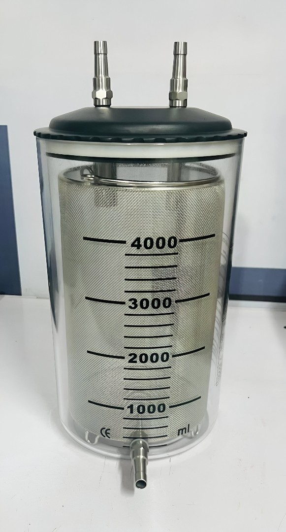 4000ml Fat Collection Canister with Steel Filter | Durable, Leak-Proof, Sterile