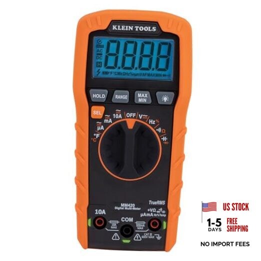 Klein Tools MM420 Digital Multimeter TRMS Multimeter, 600V AC/DC Auto-Ranging