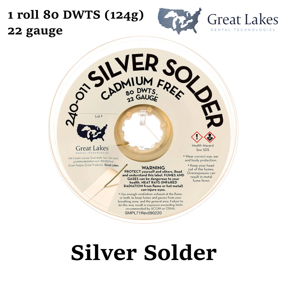 Dental Orthodontic Welding Lab Alloy Silver Solder Great Lakes 124g 80DWT