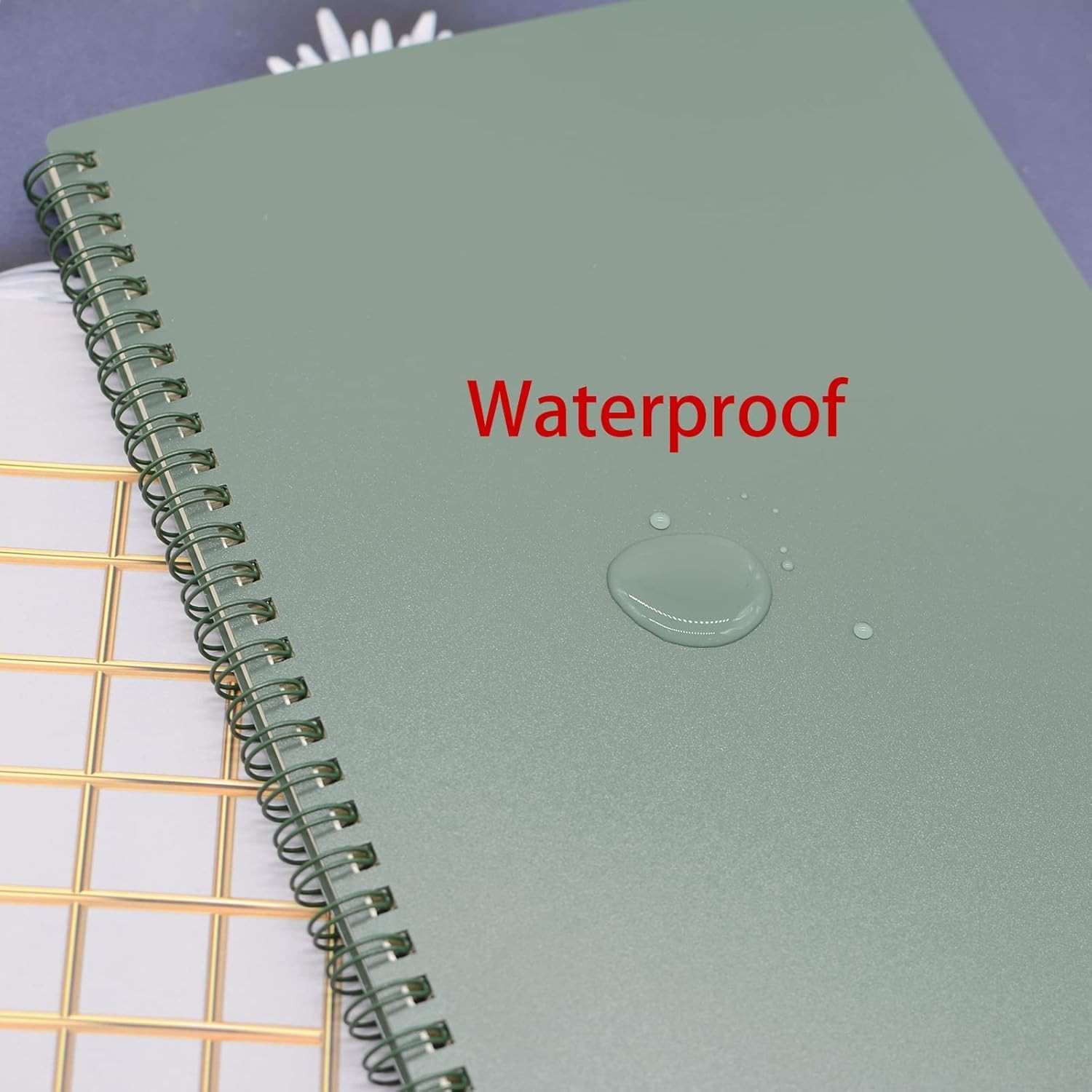 YIKANGHENG 4 Pcs A5 Size Spiral Notebook, 4 Color 8.3 Inch x 5.9 ruled, dark