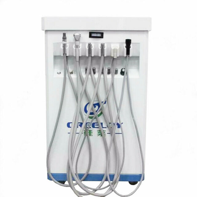 Dental Mobile Cart Unit GU-P209+Compressor+Strong Suction+Scaler+Curing Light US