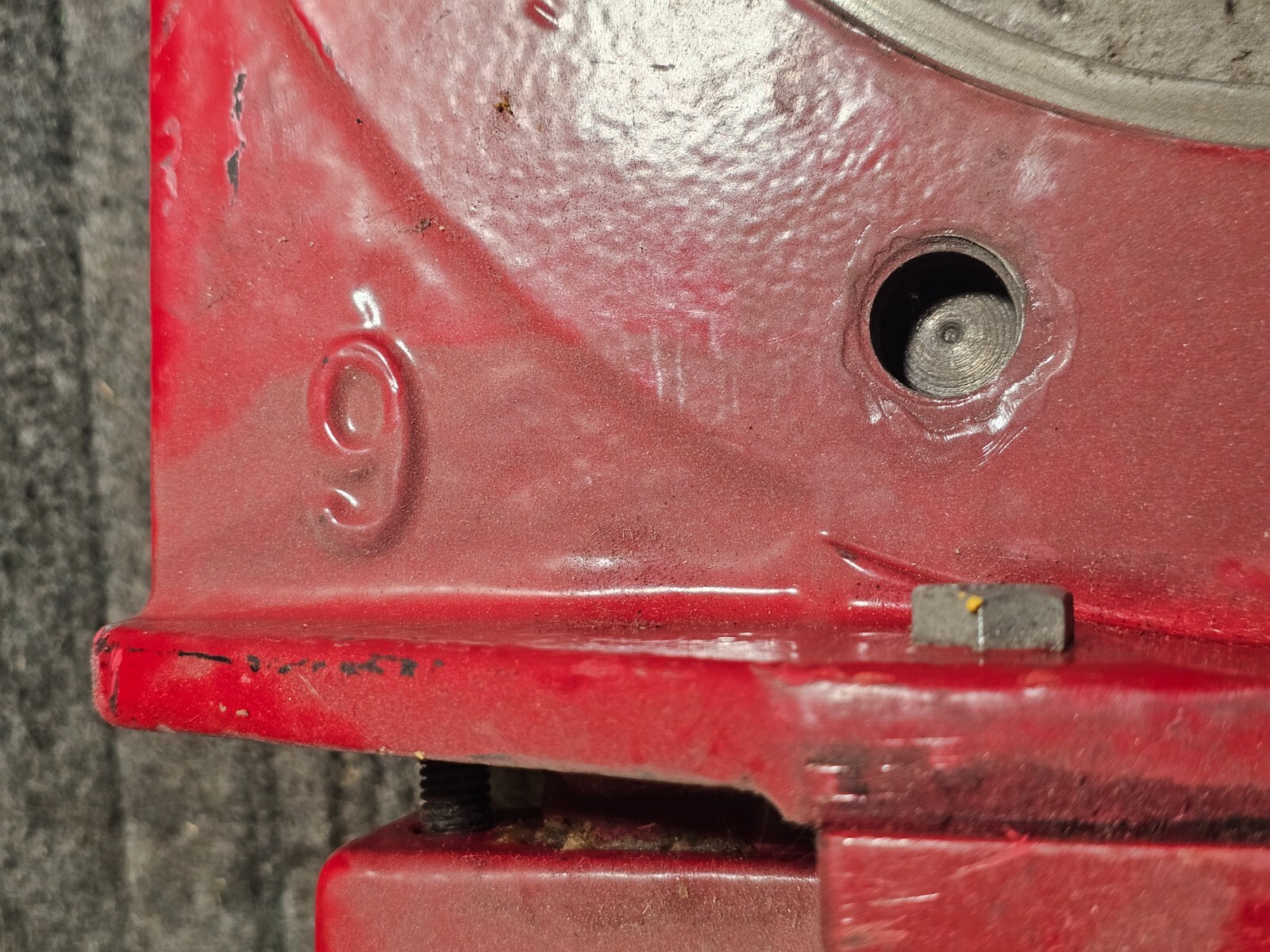 RED VALVE Series Pinch and Check Gate Valve 6″, Red Powder Coated Finish