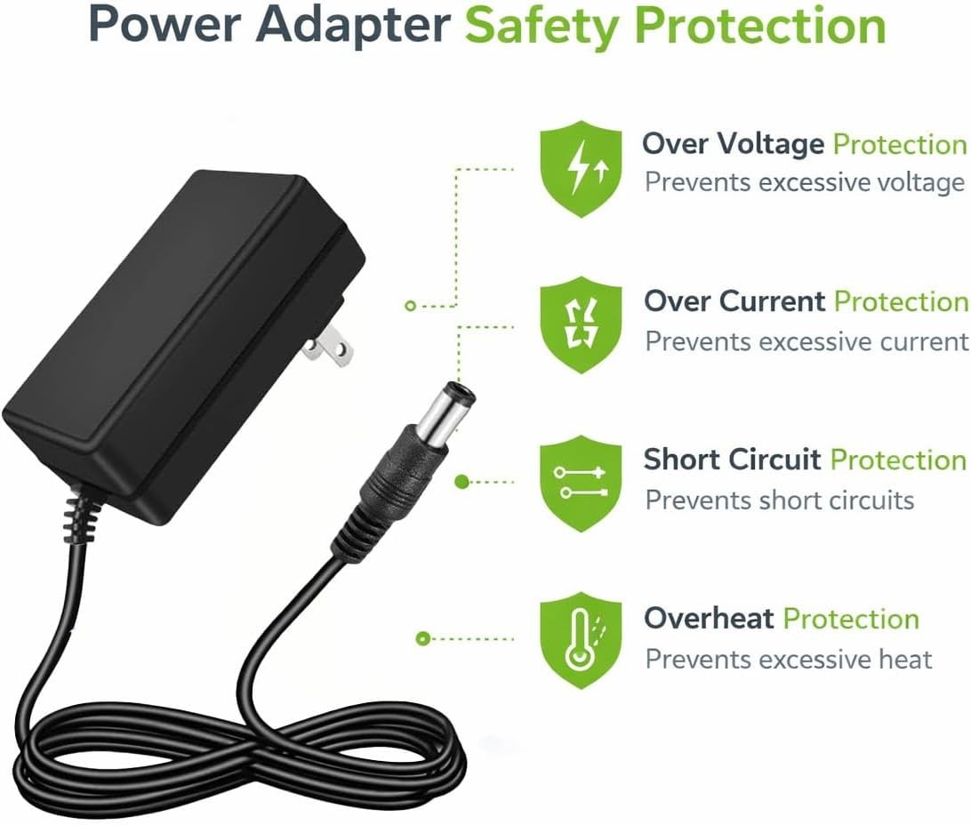 24V 1.5A Power Supply AC Adapter, 100-240V 50-60Hz to DC 24V 1.5A Switching C…