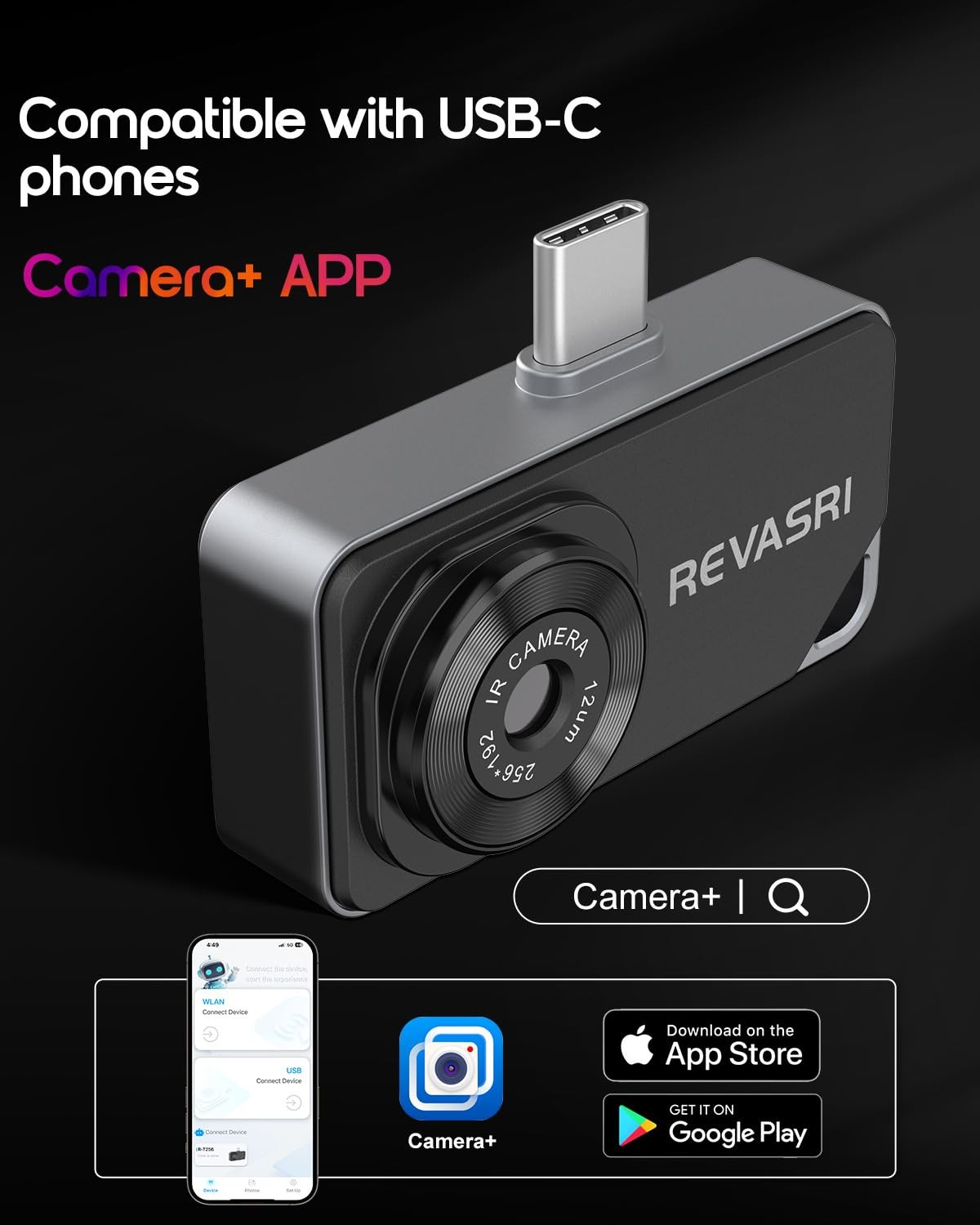 Thermal Camera for iOS & Android – 512×384 IR Imaging, -4℉ to 842℉ Range