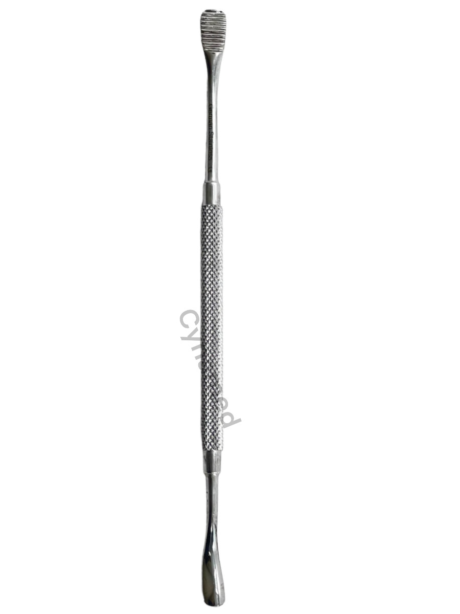 Howard Bone File #12 Double-Ended with Knurled Grip Dental Stainless Steel Tools
