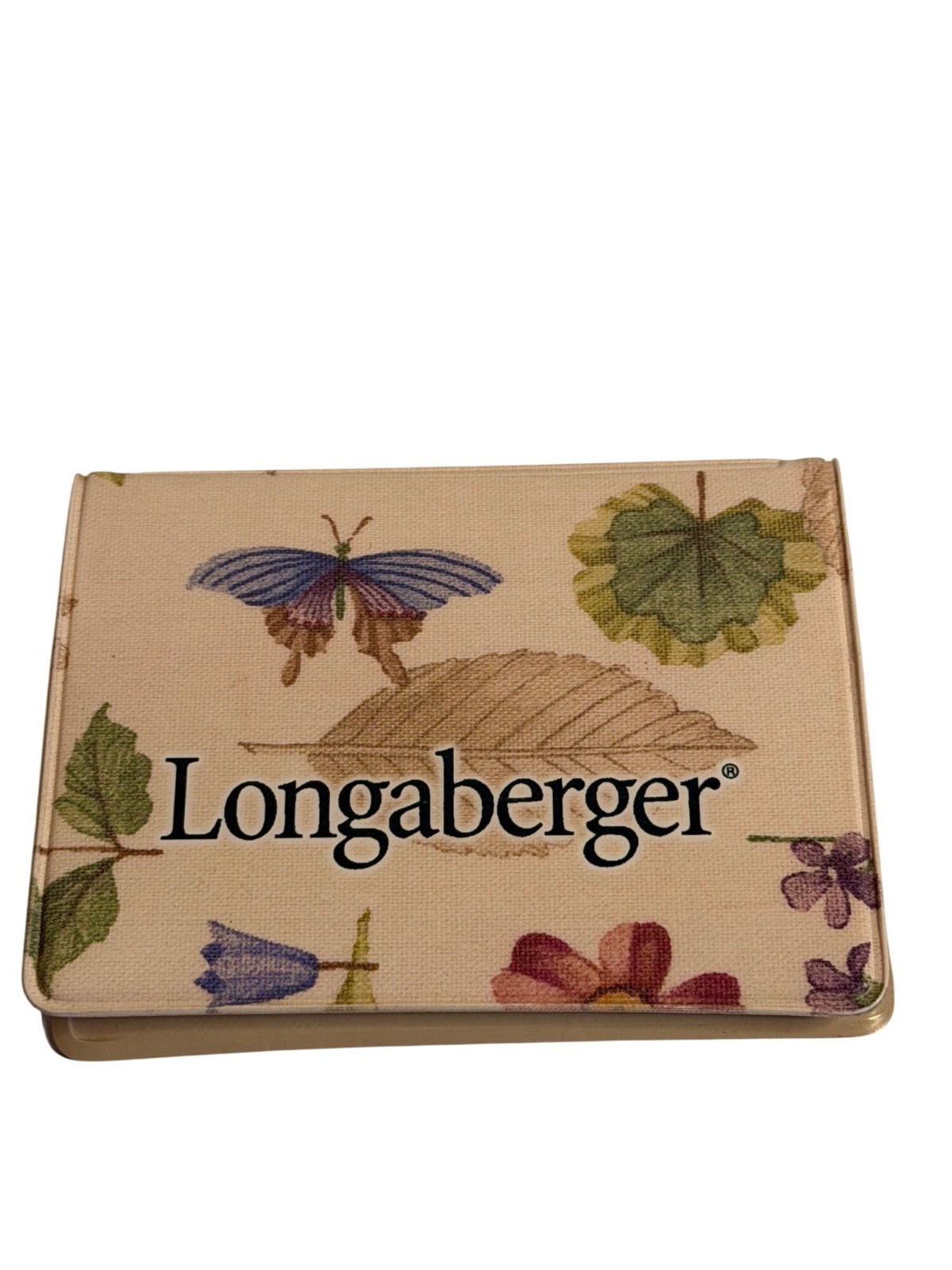 Longaberger Floral Butterfly Notepad Paper Desk Stationary Charming Decor New