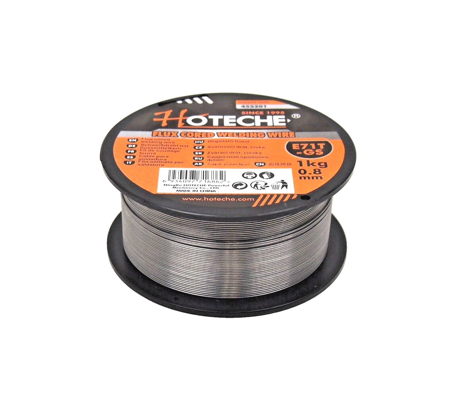 Lot of (2) E71T-GS 0.030 in. 0.8mm Flux Core Welding Wire 2.2 lb Roll 455201