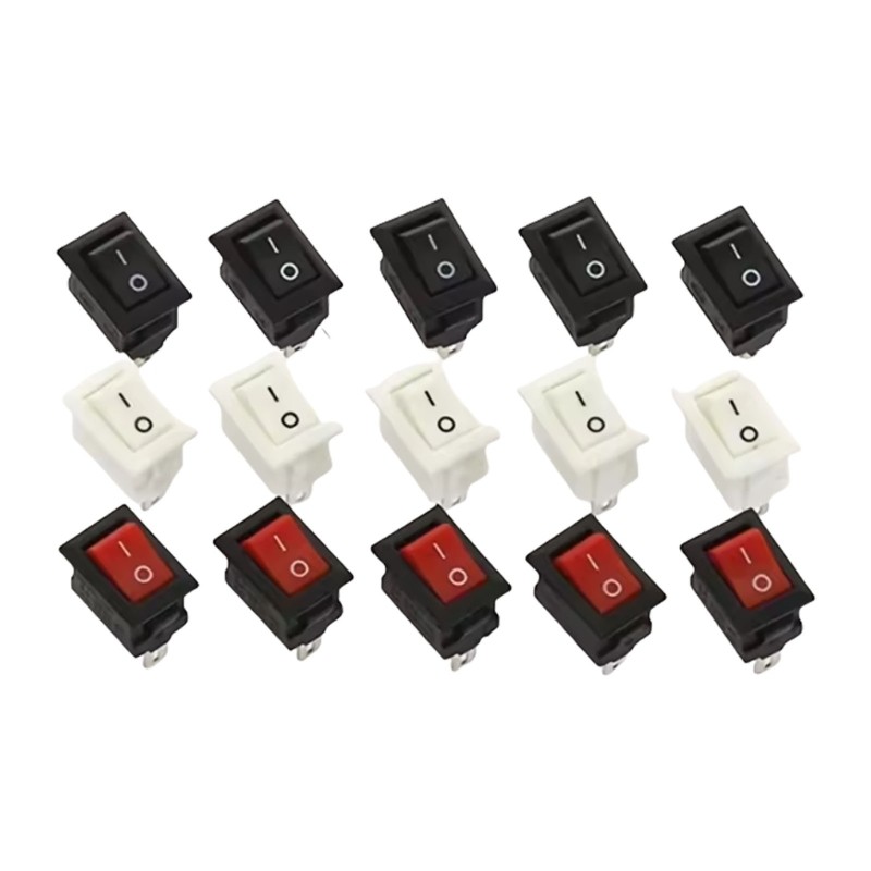 2 Pin Rocking Switches 2 Position Electrical Toggle Switches Childproof Power