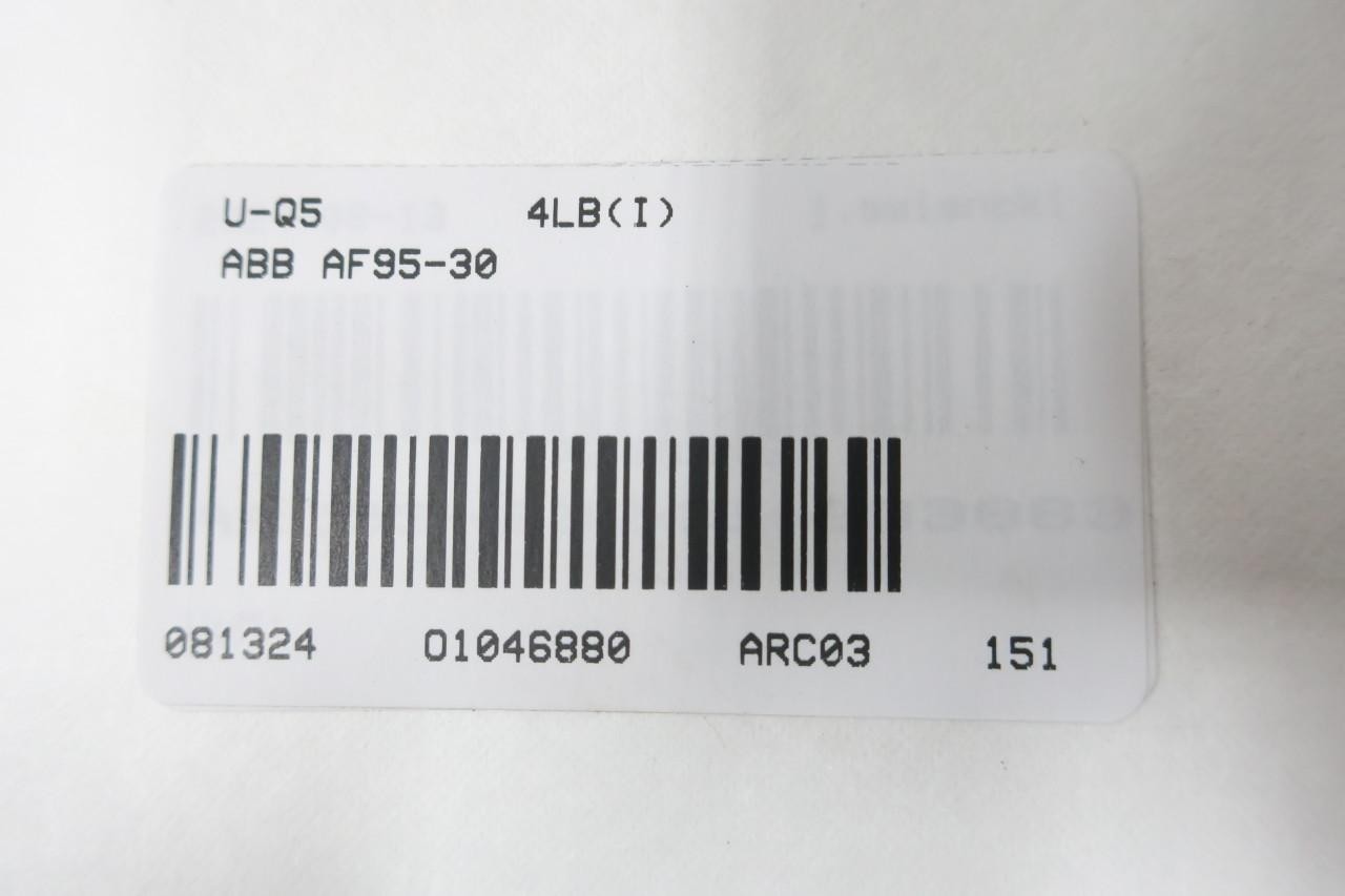 Abb AF95-30 Ac Contactor 100-250v-ac/dc 125a Amp 60hp