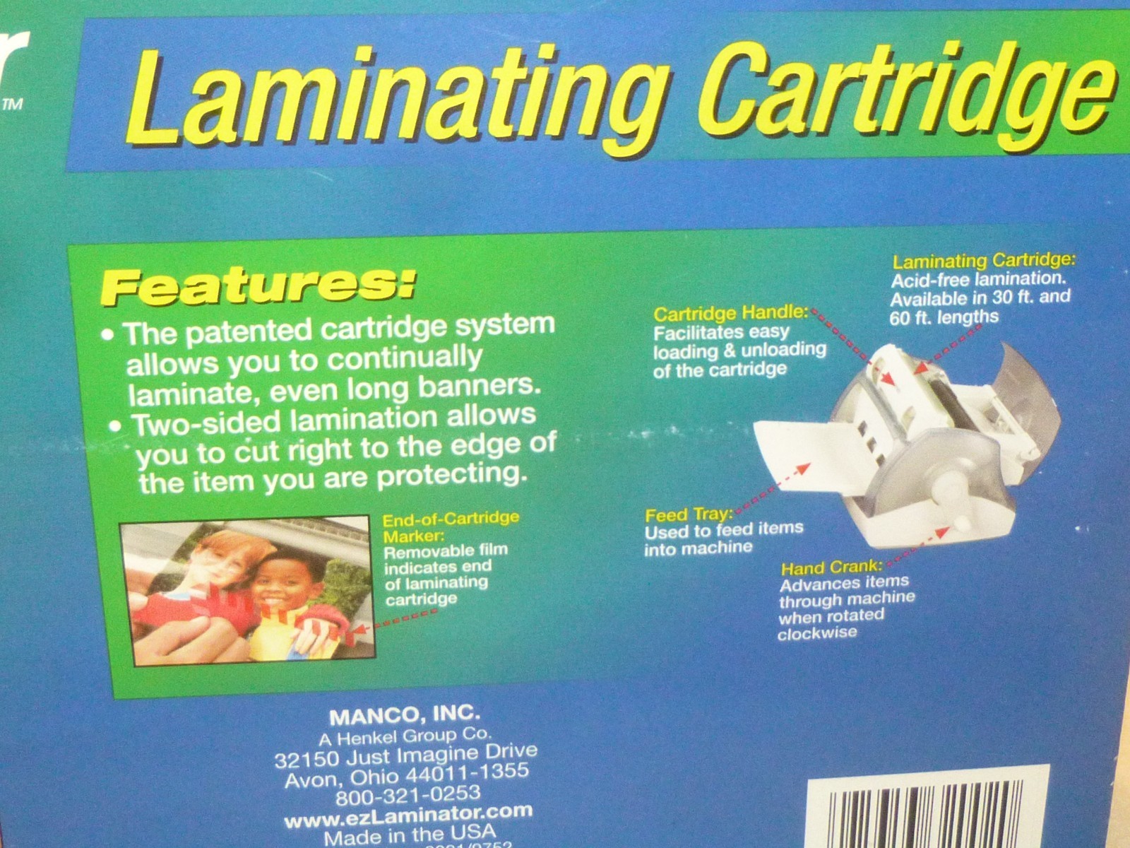 Duck Manco EZ Laminator Xyron Technology 30 Ft Laminating Cartridge Refill NEW