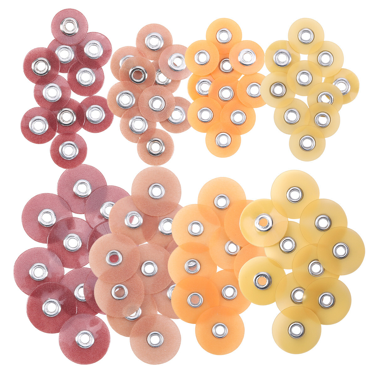 50pcs Dental SOFLEX Discs Composite Finishing Polishing Discs 9.5/12.7mm