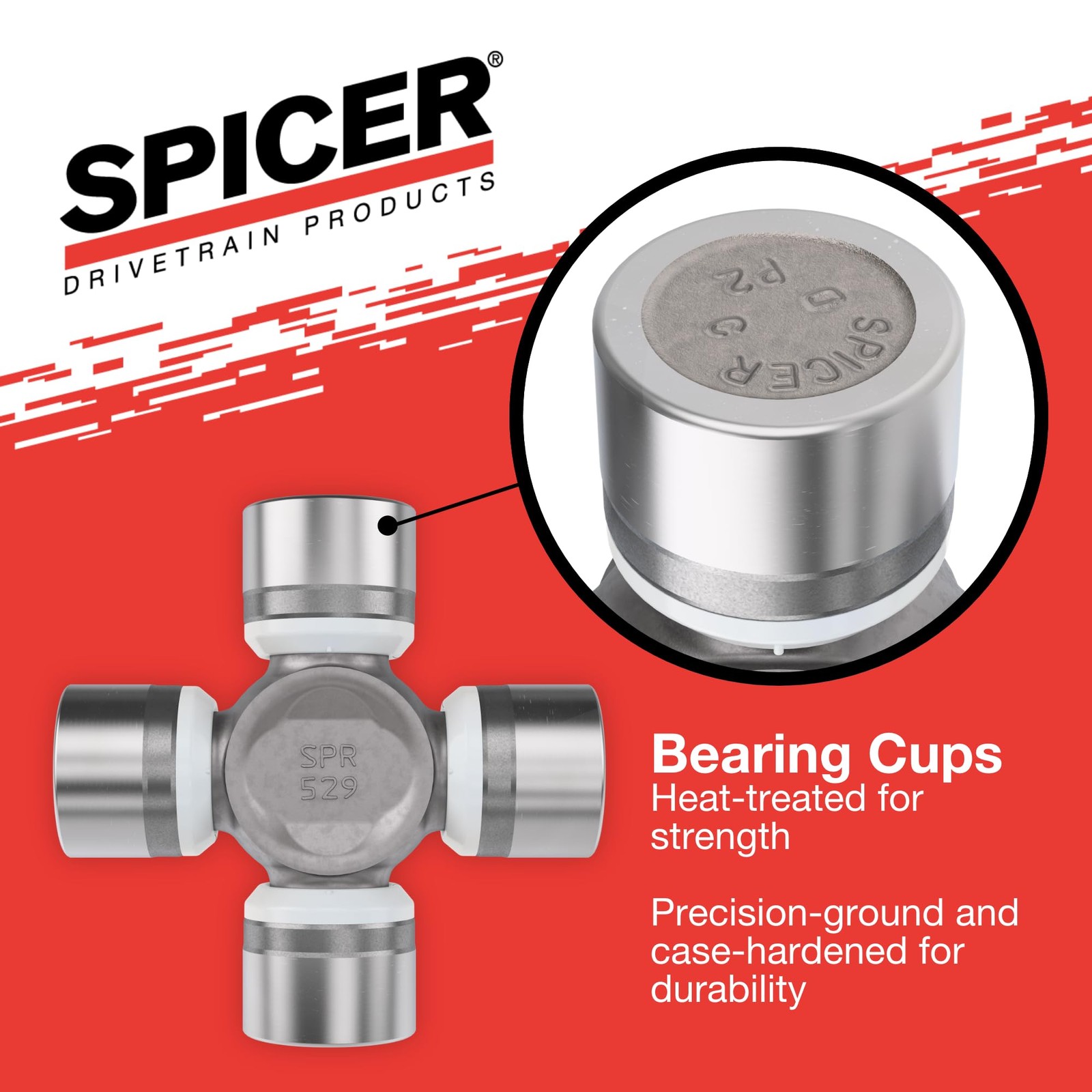 Spicer Life 1485 Wj Series Non Greaseable U Joint Kit With Snap Rings