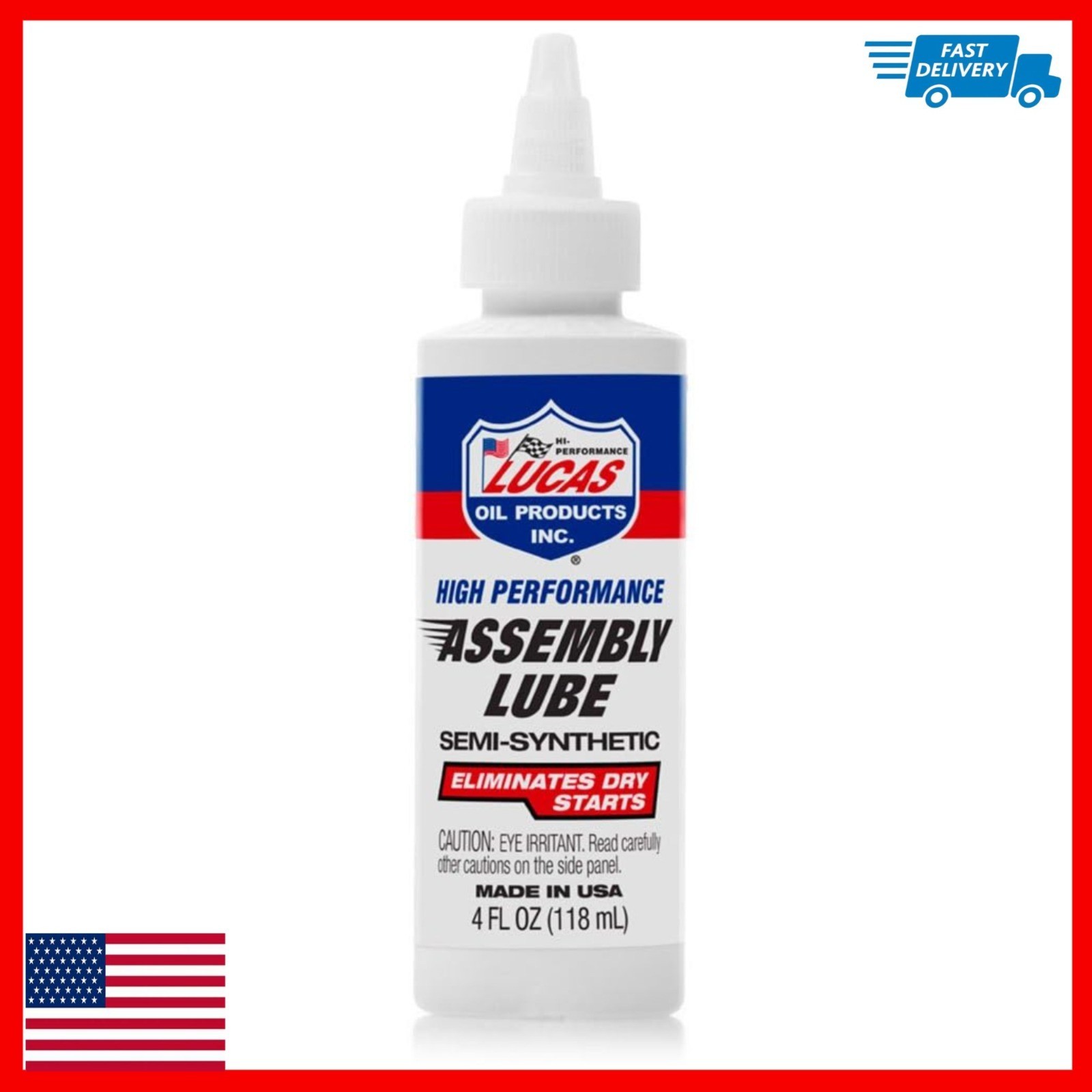 Lucas Oil 10152 Assembly Lube – 4 oz Engine Pre-Lubrication Oil