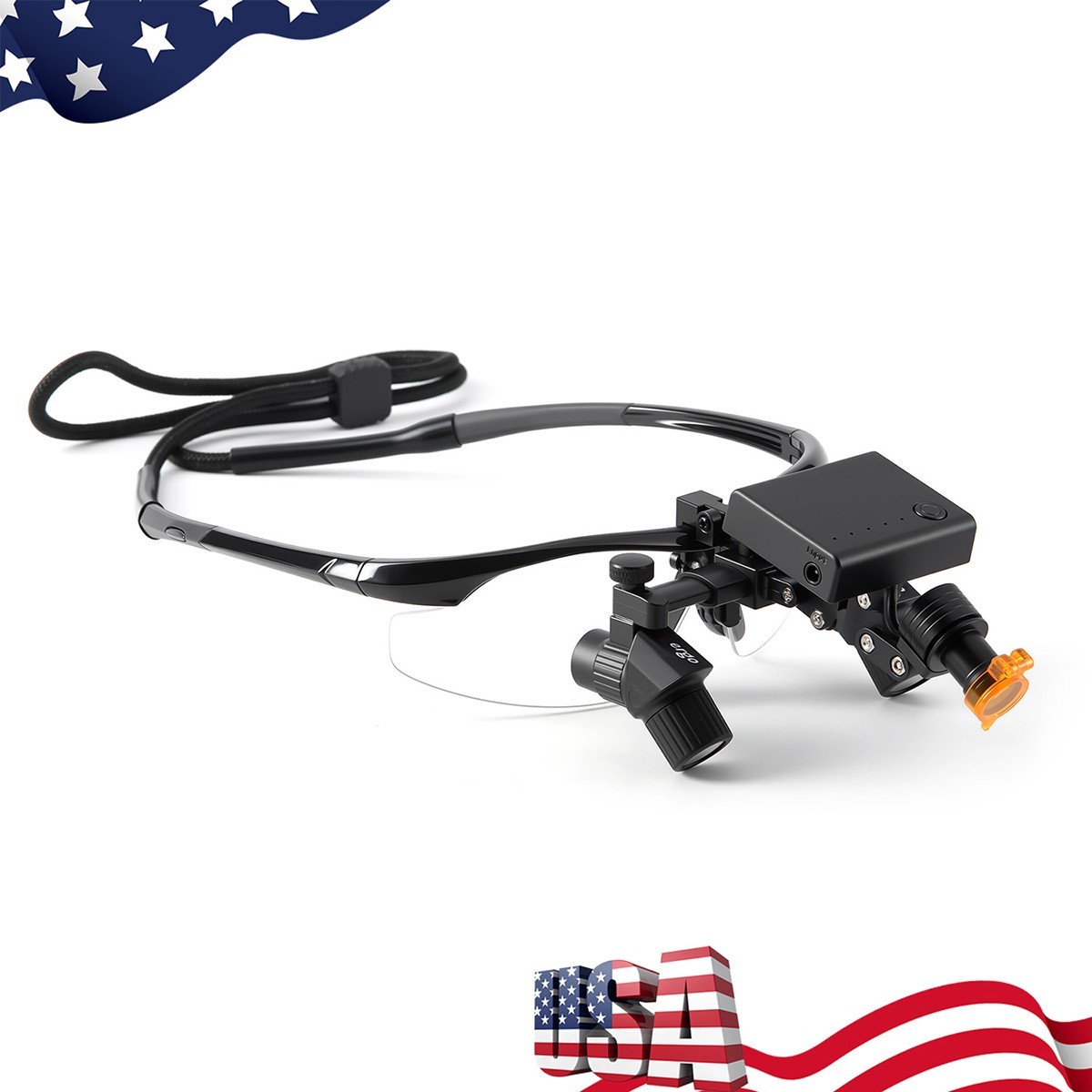4.0X Dental Loupes Medical Ergo Surgical Magnifier+5W LED Surgical Head Light