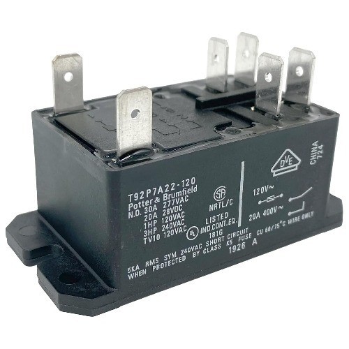 T92P7A22 120 Relay 2 Pack 6 Pin 30A 120VAC DPST NO Power Re Number of Items: 2