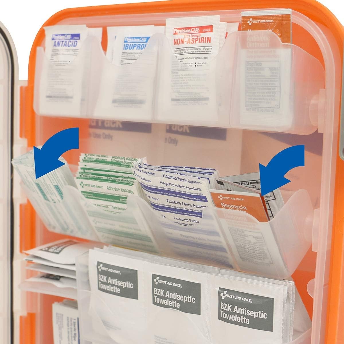 OSHA Compliant 336-Pc First Aid Kit for 100 People, Home/Office/Car