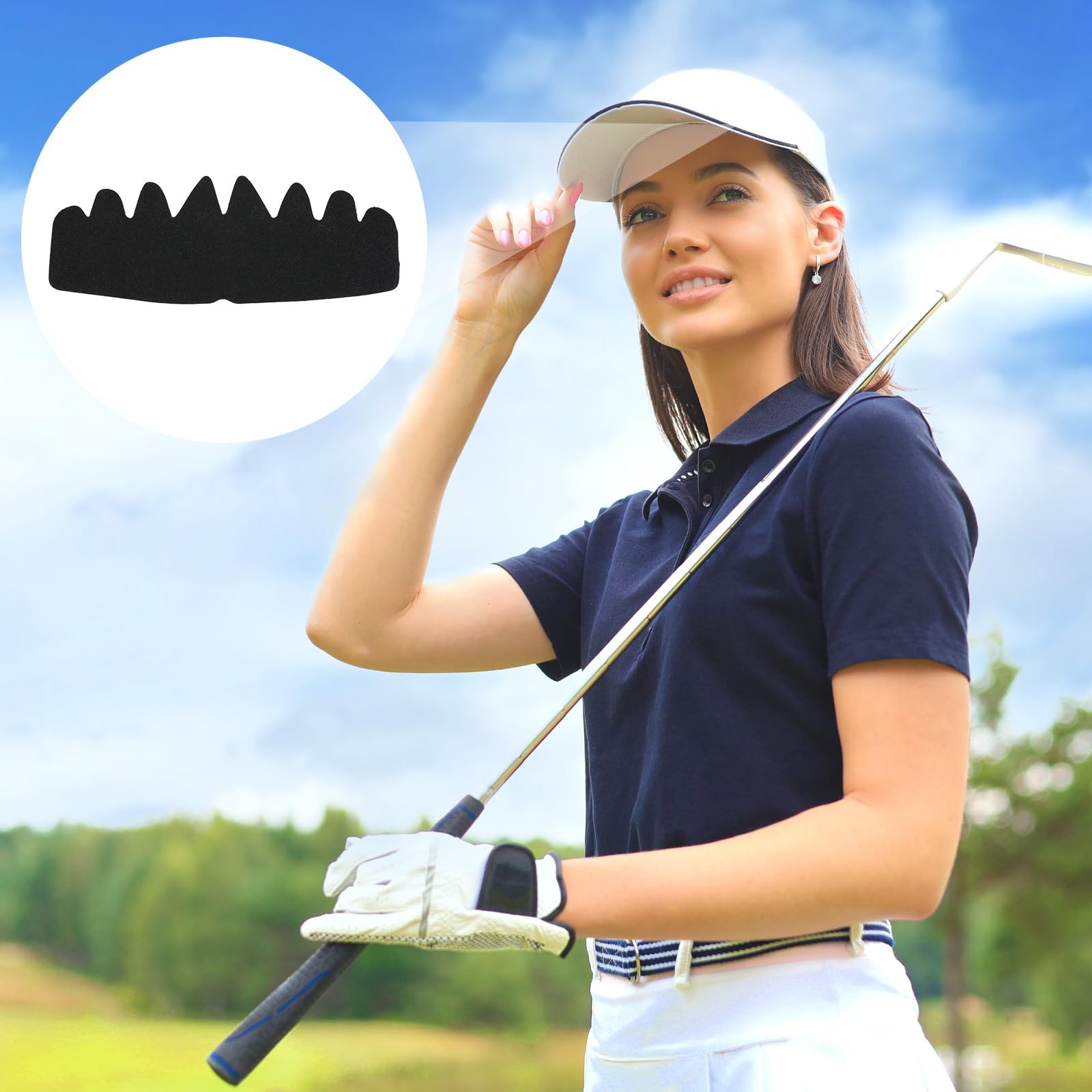 6 Pcs Hat Sweat Liner Hat Sweat Protector No Sweat Hat Liner Baseball Caps Inser
