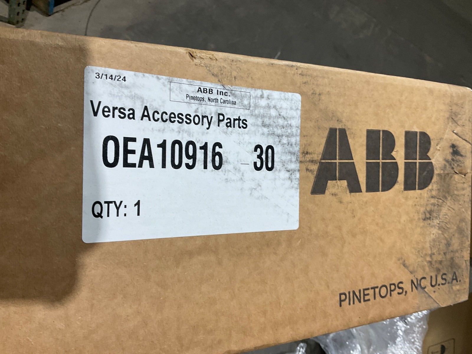 ABB VK3B1514U07CDR2000 VERSARUPTER SWITCH ACCESSORIES CB 15KV 1200 A 40kA MECH