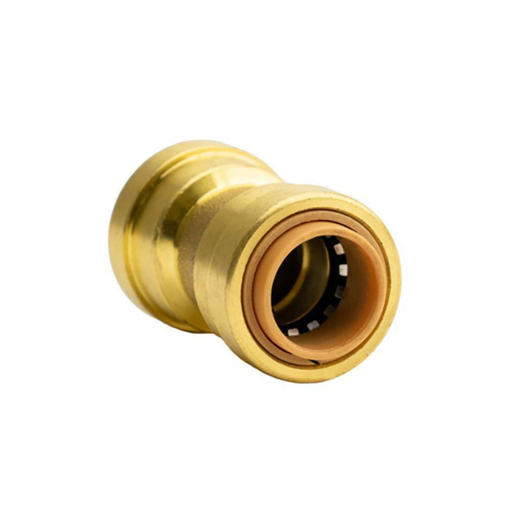 1/2 In. Push-To-Connect Brass Polybutylene Conversion Coupling Fitting