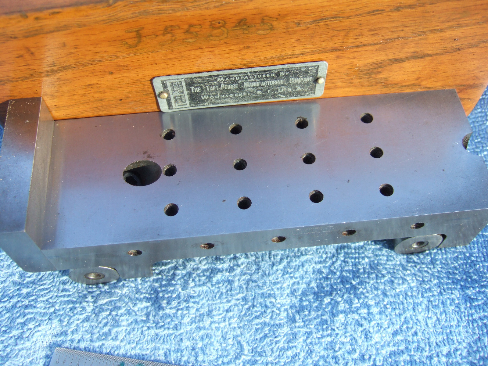 SINE PLATE TAFT-PEIRCE SINE PLATE 1A TOOLMAKER MACHINIST GRIND INSPECT EDM MILL