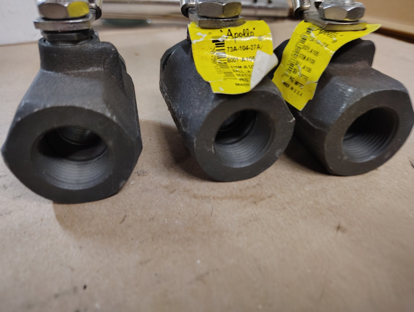 Apollo Conbraco Ind USA 17: 73A-104-27A Ball Valve Gas Water High Pressure Lot 3