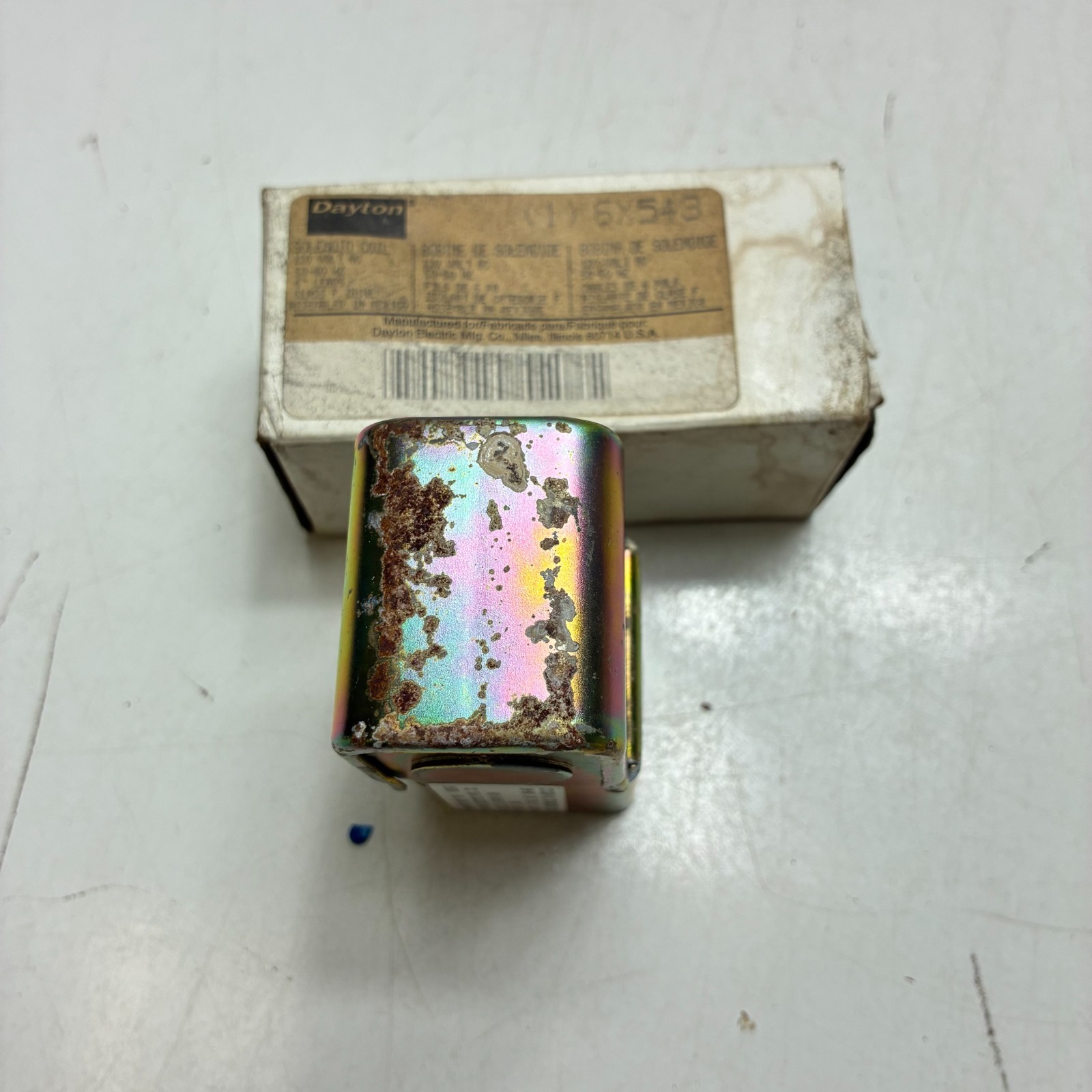 DAYTON 6X543 SOLENOID COILS 120 VOLTS 50-60 HZ 6” LEADS
