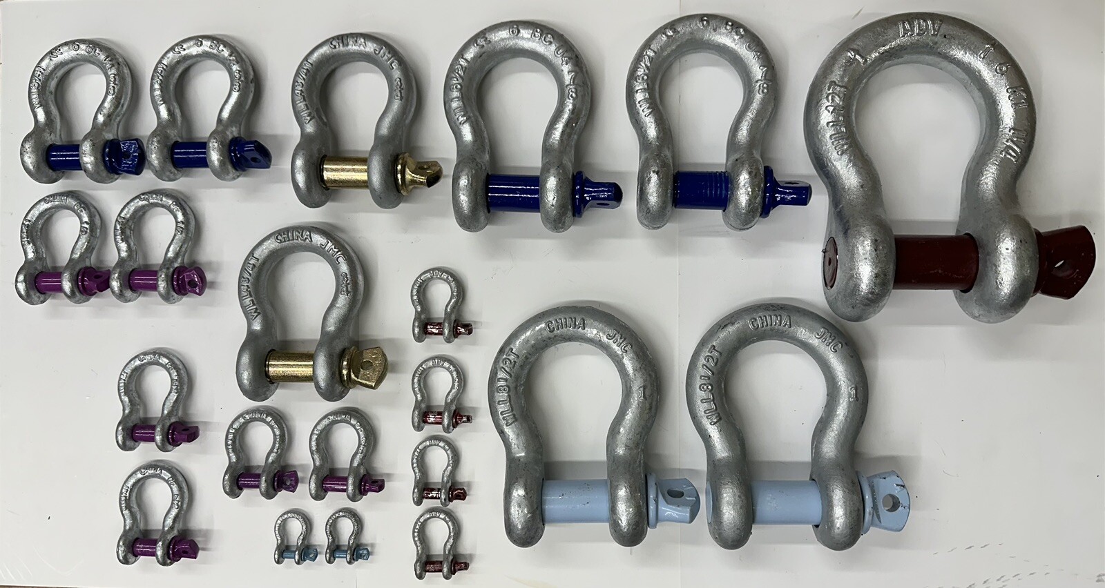 Screw Pin Anchor Shackle Clevis D Ring Bow Lifting Pulling Sizes 3/16″ to 2″®️🆕