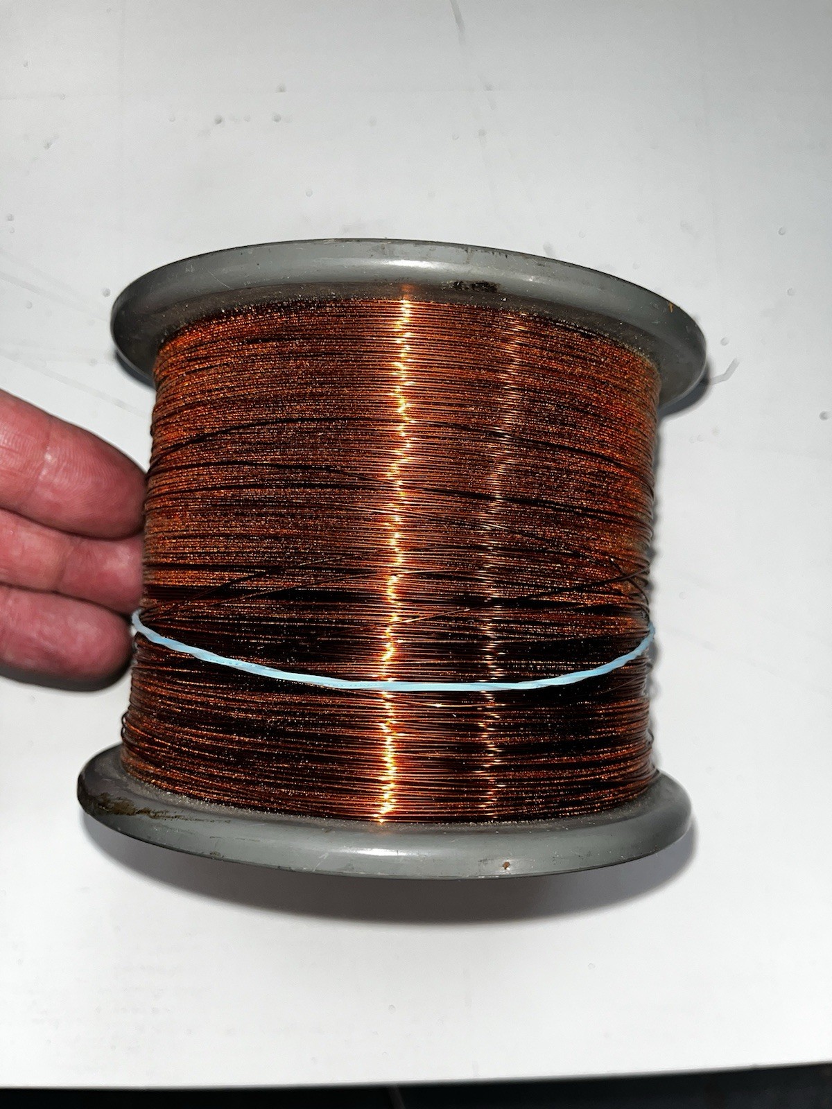 Large Roll of Enameled Copper Magnet Wire 5.6 Lbs Of Copper Wire Clean