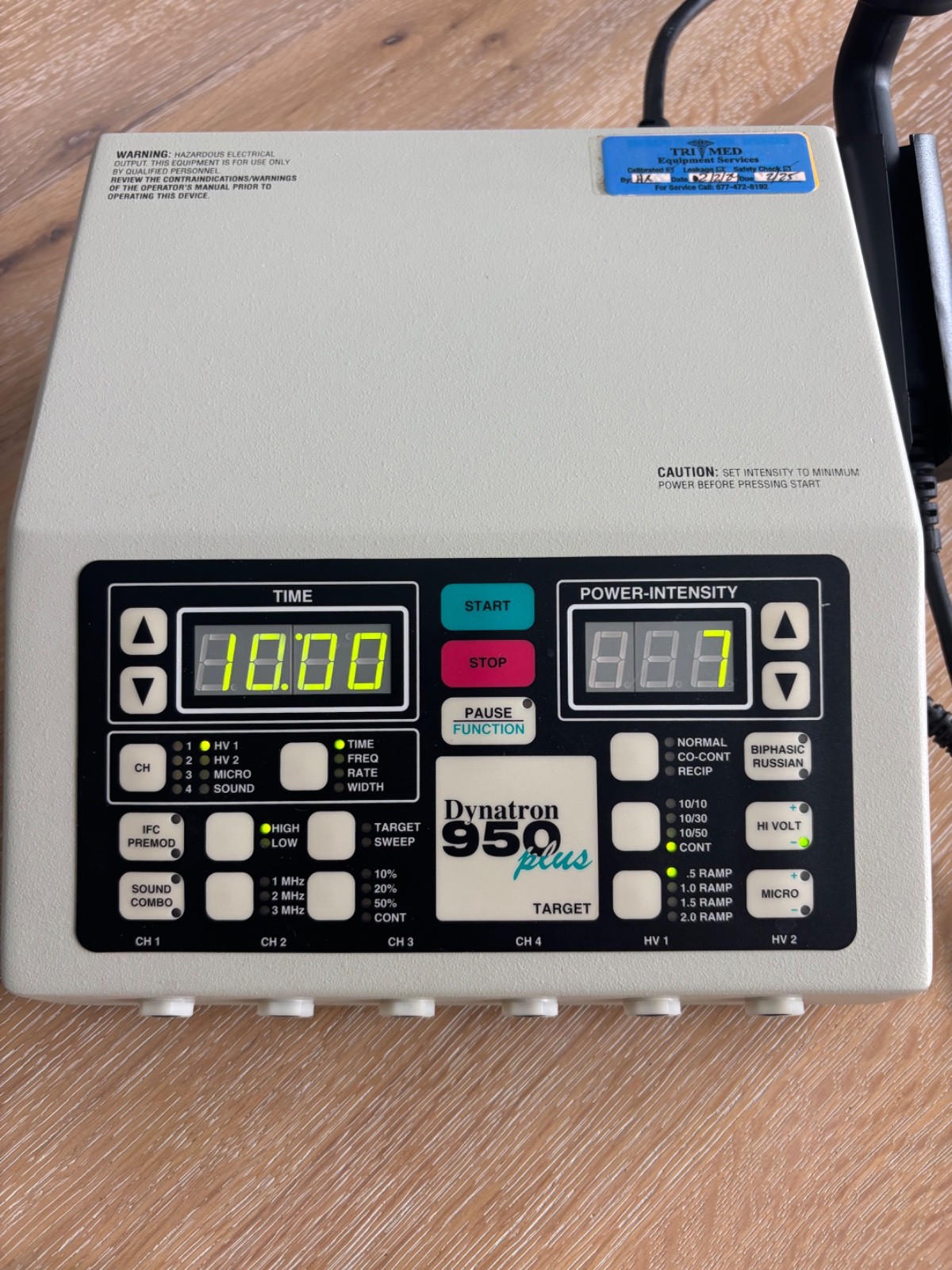 Dynatron 950 Plus DRF-100 Electrotherapy Ultrasound Unit Tested Working