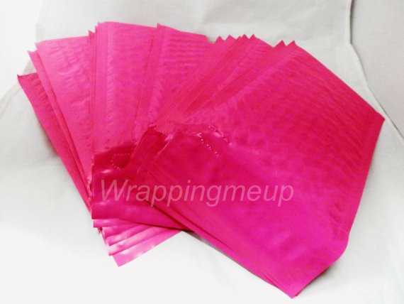 10 Hot Pink 6×9 Poly Bubble Mailers Bubble Mailing Padded Shipping Envelopes #0