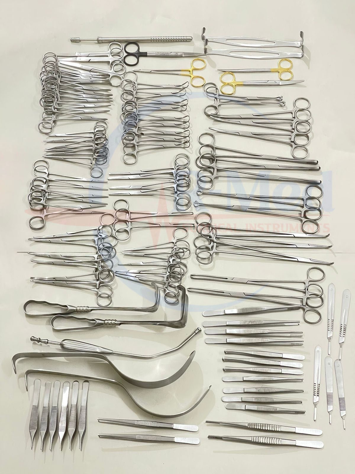 Hysterectomy abdominal surgery surgical instruments set of 94 pcs