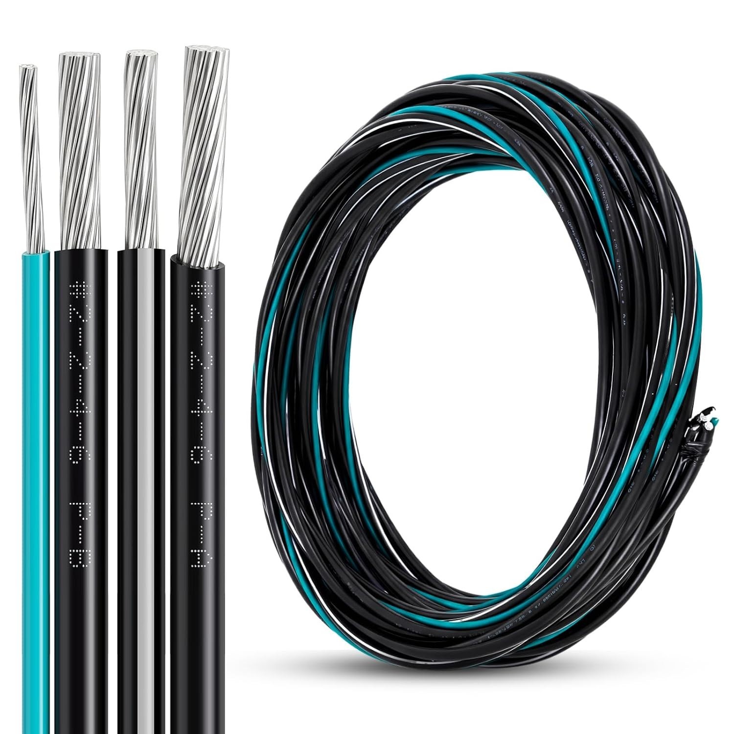 Electrical Cable 50 Ft 4 Wires Aluminum Underground Mobile Home Feeder