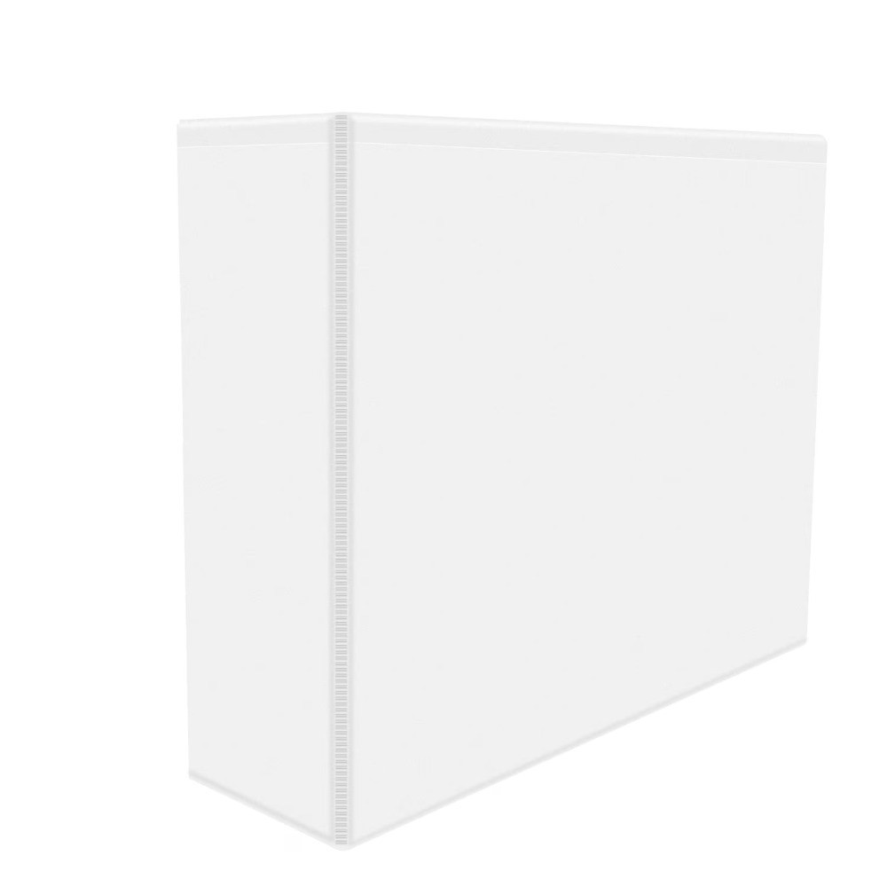 3-Ring Binder 3 Inch 4-Pack White Durable View Binders
