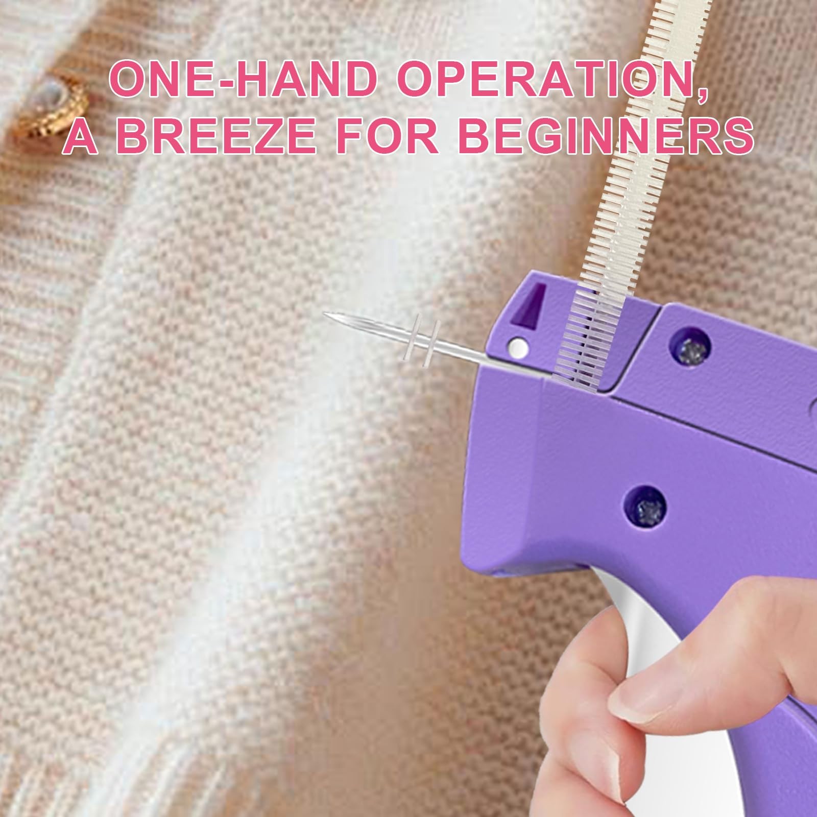 Stitch Gun for Clothes -Handheld Quick Clothing Fixer – purple