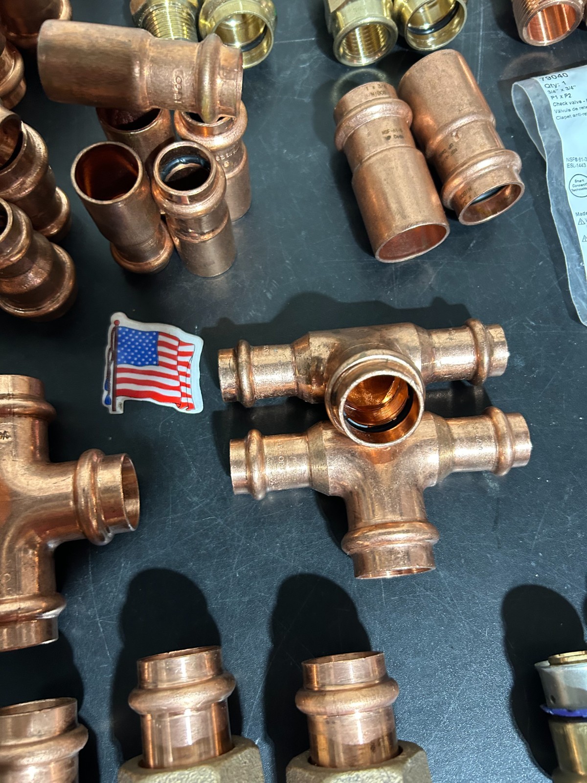 PROPRESS NIBCO VIEGA COPPER PRO PRESS FITTINGS 3/4″ NIB. MADE IN USA QTY 71