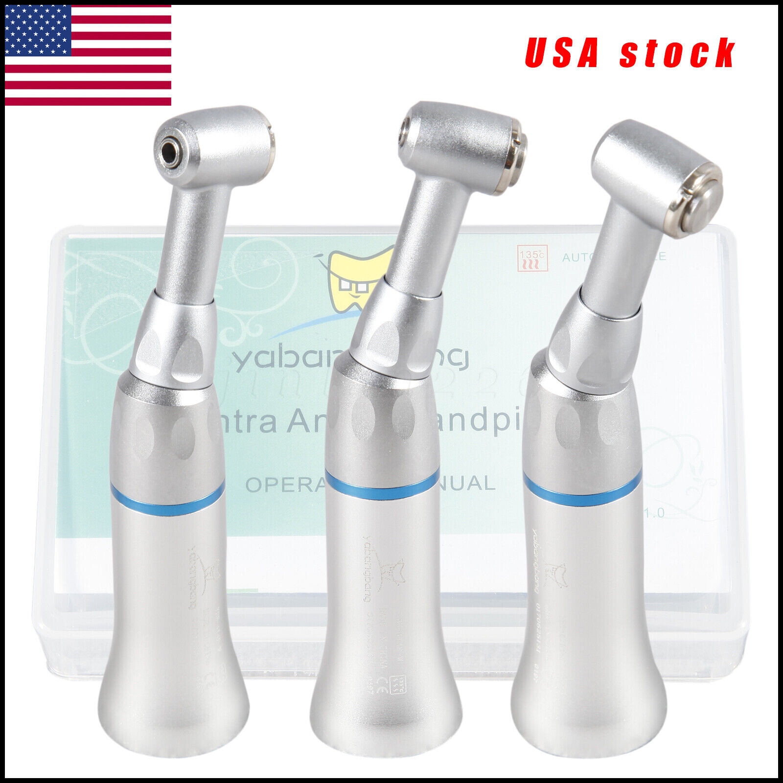 10* BURR Dental Fast High Speed Handpiece Push Turbine 4 Holes Fit NSK Pana Max